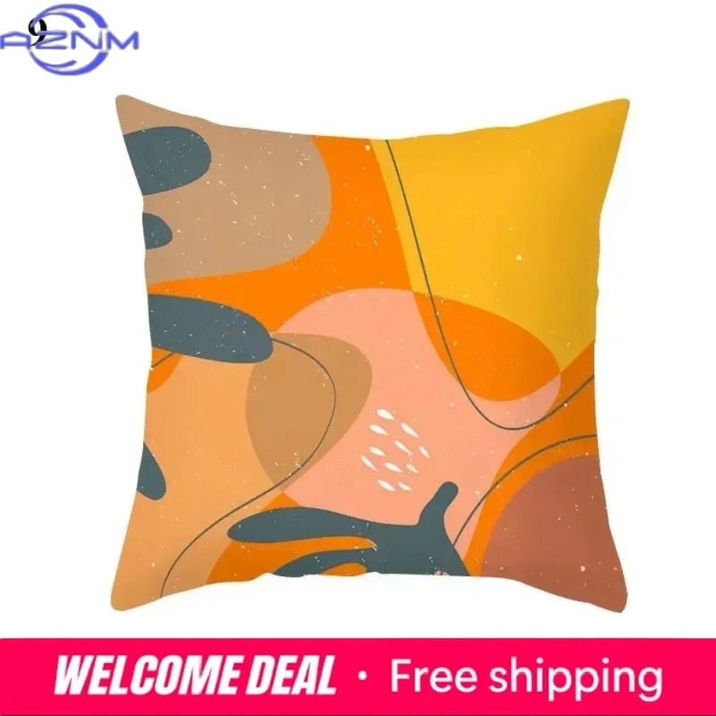 Boho Orange Abstract Cushion C - Century Textile & Sewing Supply Hours ulasan dan harga