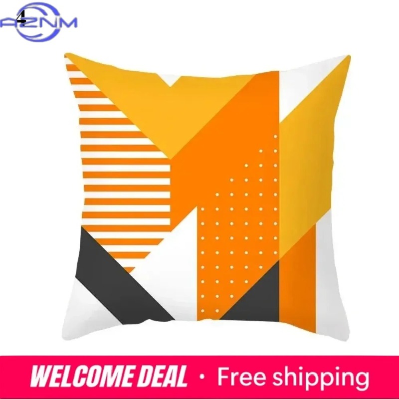 Boho Orange Abstract Cushion C - Century Textile & Sewing Supply Hours ulasan dan harga
