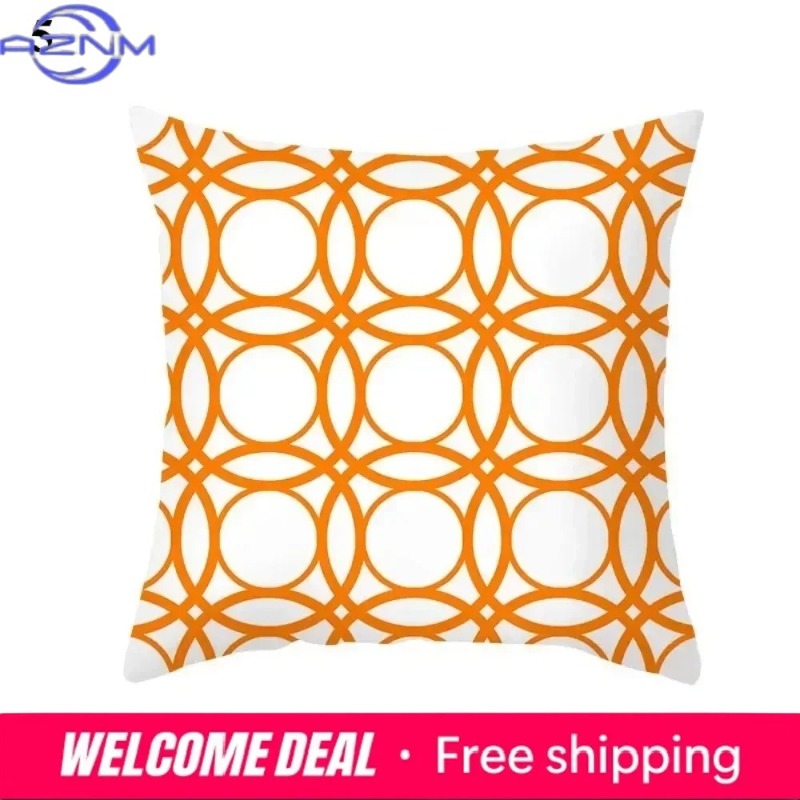 Boho Orange Abstract Cushion C - Century Textile & Sewing Supply Hours ulasan dan harga
