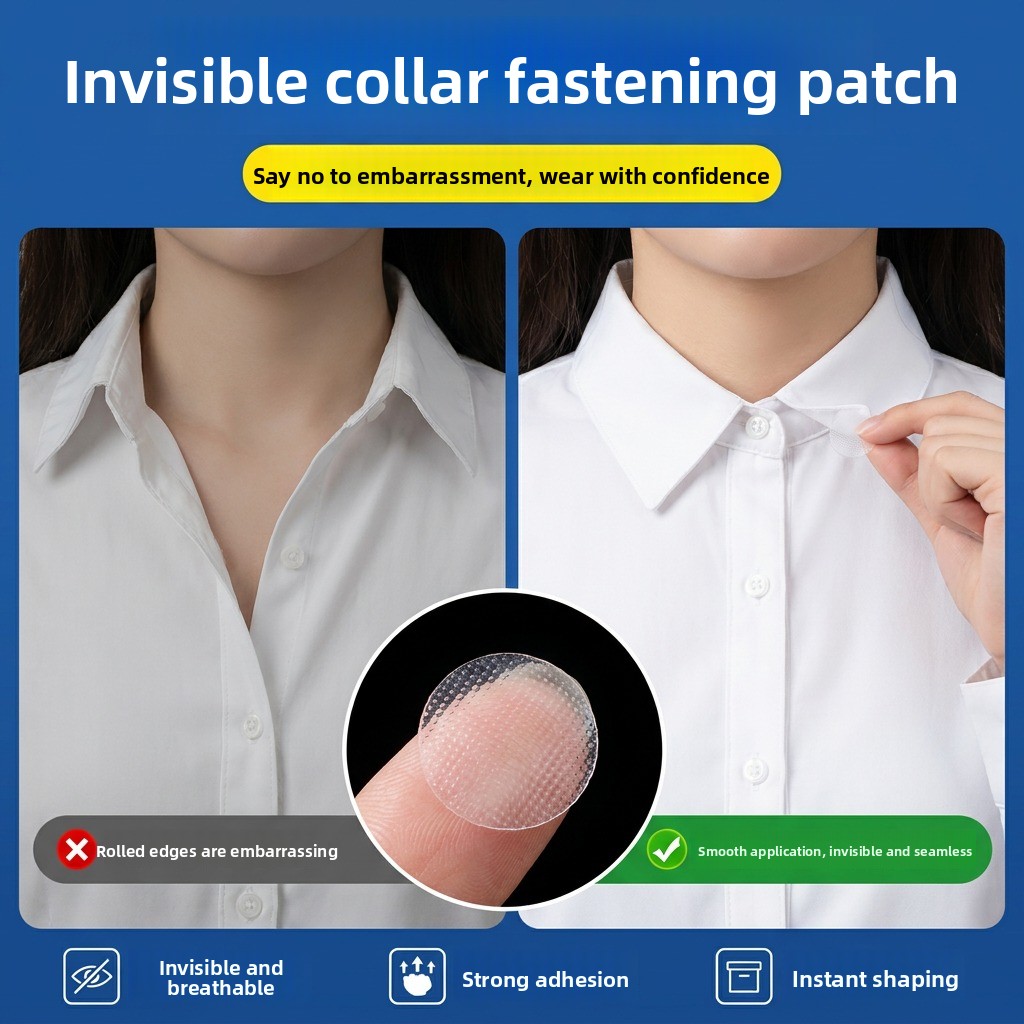 Magic Self-Adhesive Shirt Coll - Sewing Labels ulasan dan harga