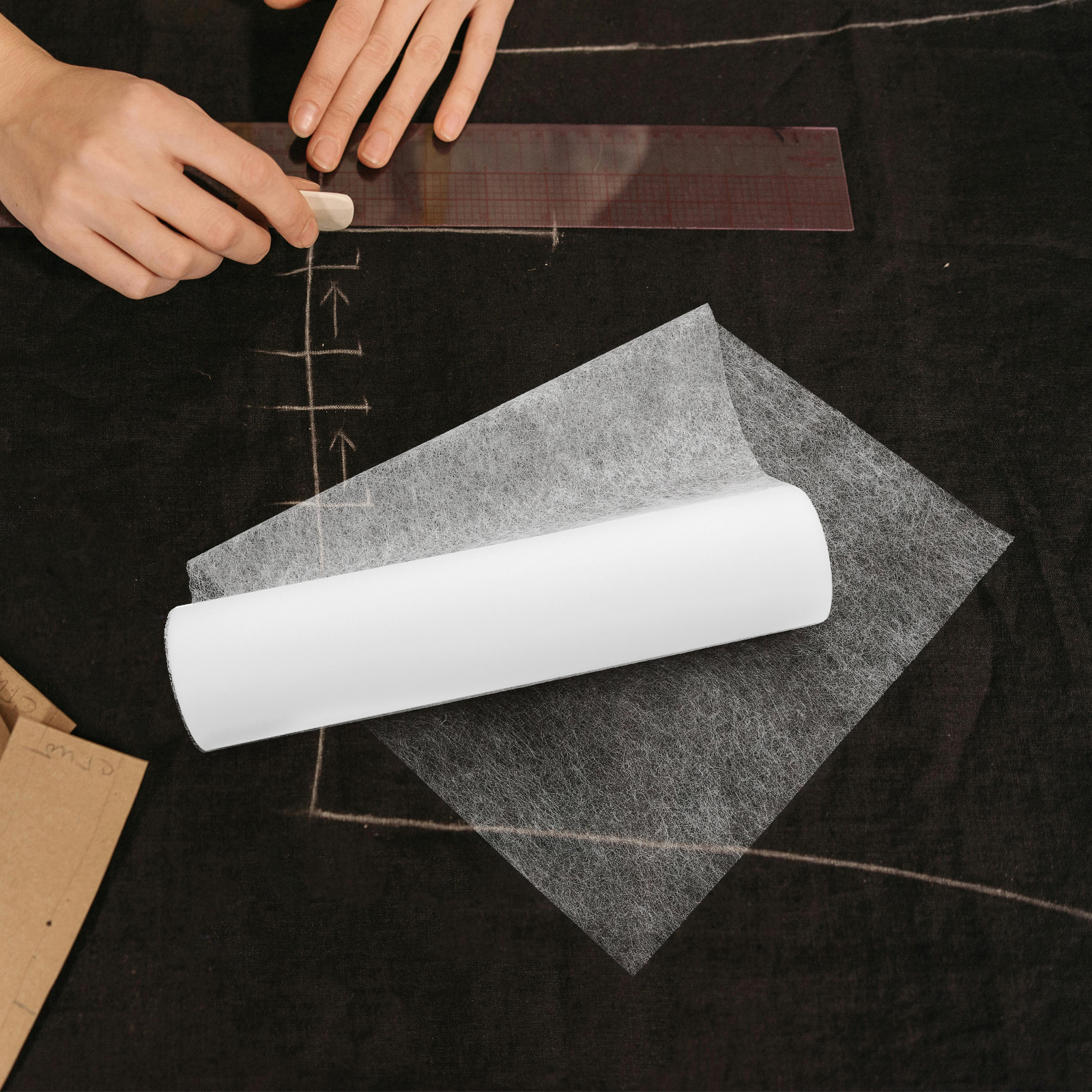 1 Roll Double-Sided Fusible In - Interfacing Iron On ulasan dan harga