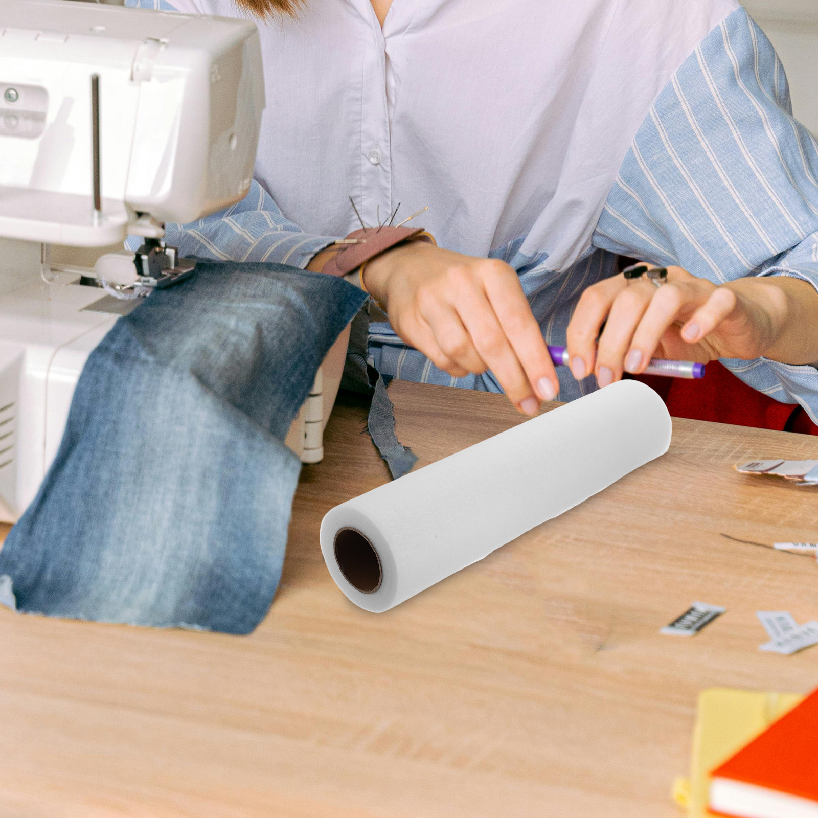 White Double-Sided Fusible Int - Interfacing Iron On ulasan dan harga