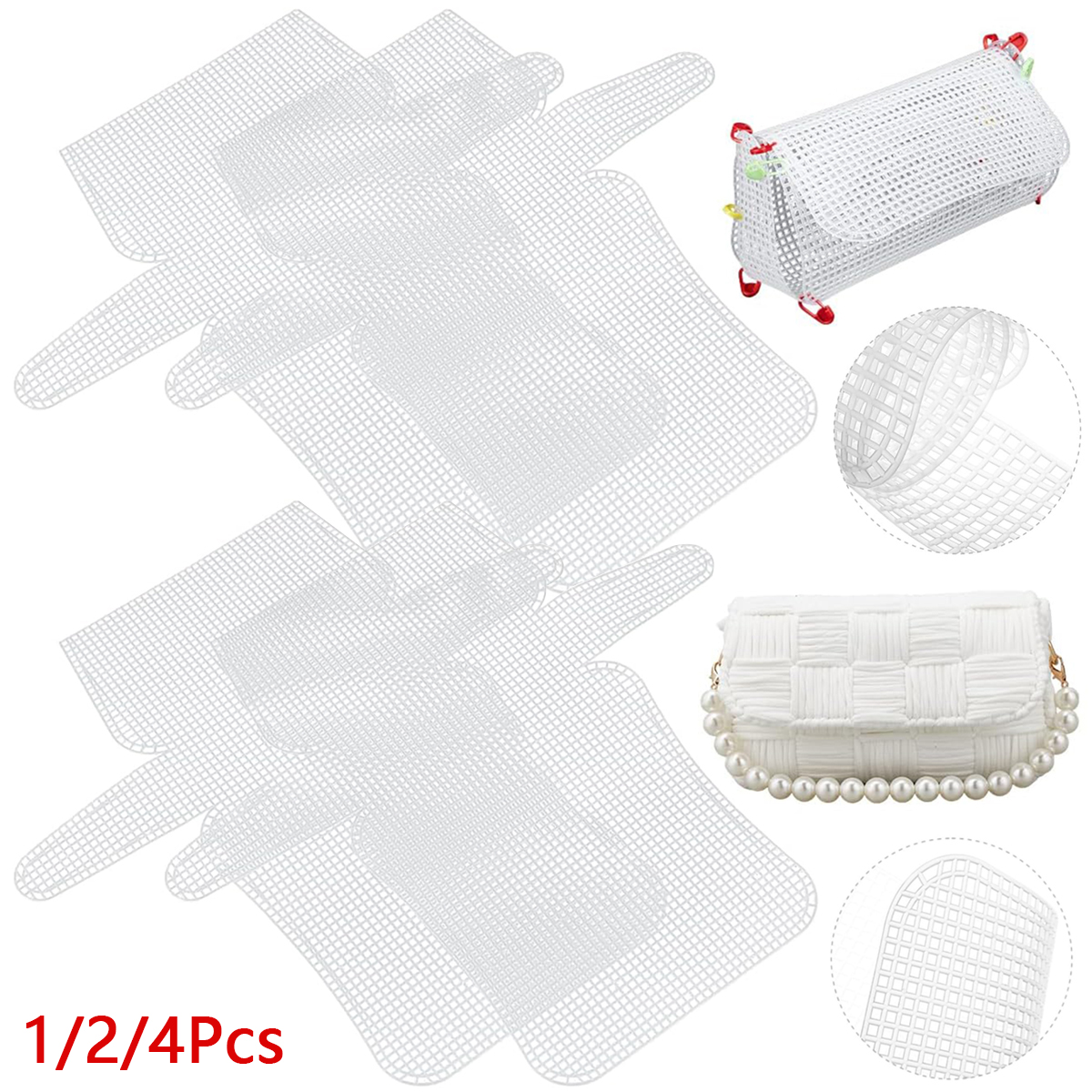 1-4Pcs Plastic Mesh Canvas She - Sewing Net ulasan dan harga