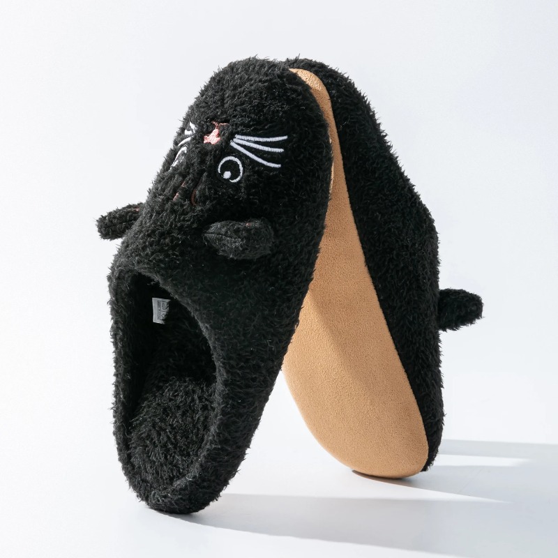 Non-Slip Soft Plush Cat Slippe - Sewing House ulasan dan harga