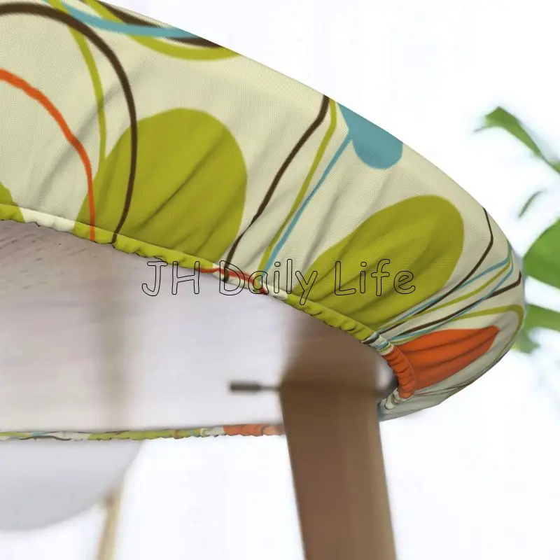 1950s Retro Yellow Abstract Mi - Century Textile & Sewing Supply Hours ulasan dan harga