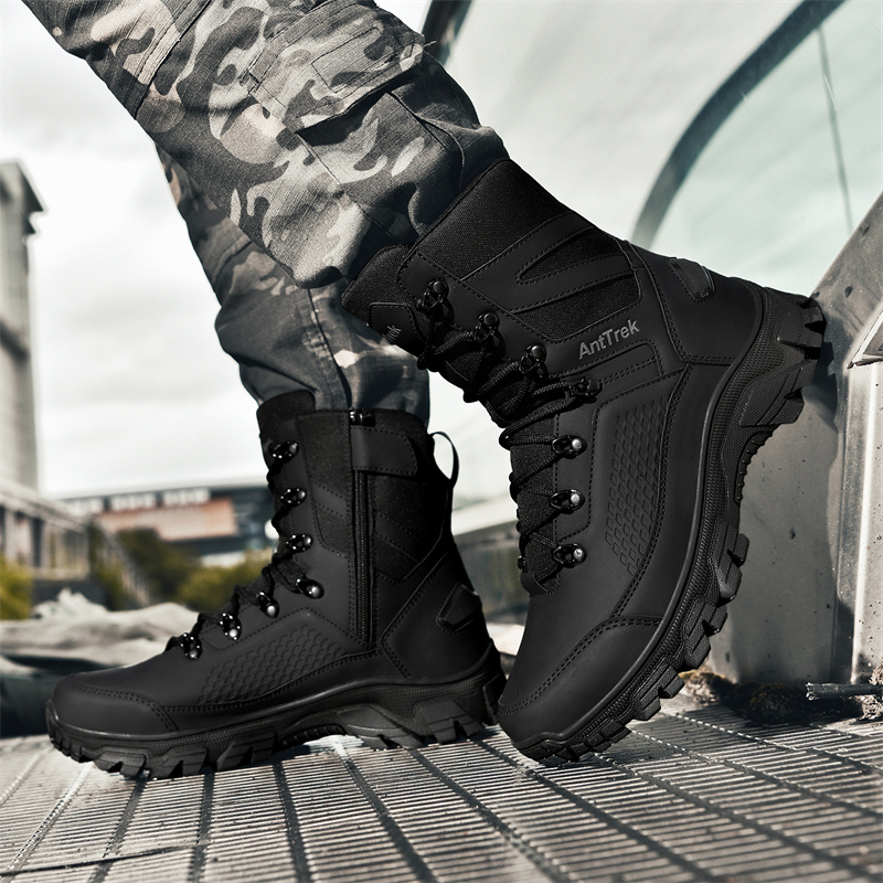 New Men Tactical Boots Hunting - Sewing Net ulasan dan harga