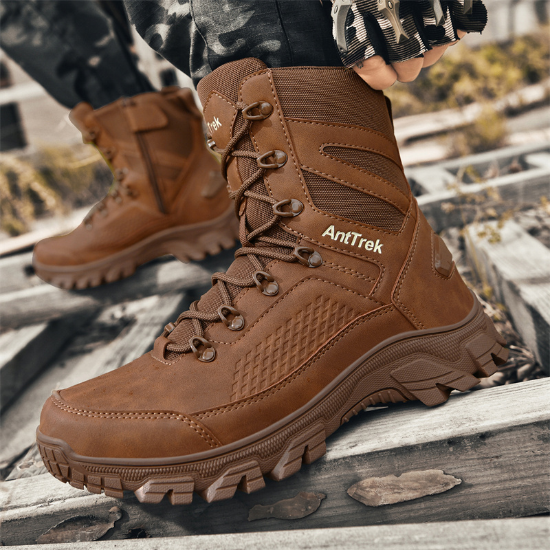 New Men Tactical Boots Hunting - Sewing Net ulasan dan harga