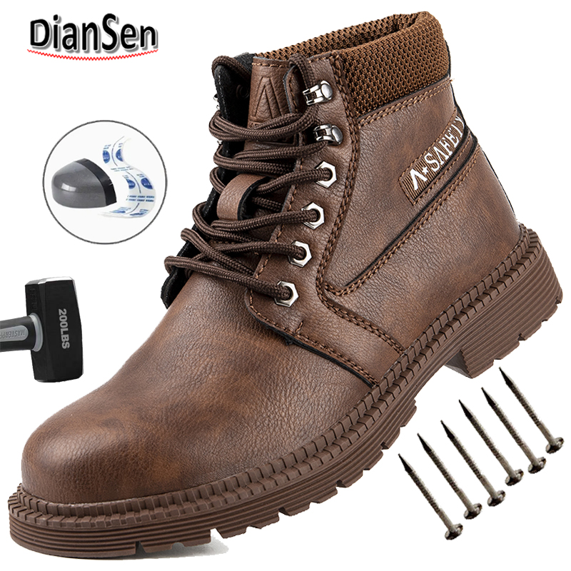 Waterproof Work Boots Steel To - Sewing Nylon ulasan dan harga