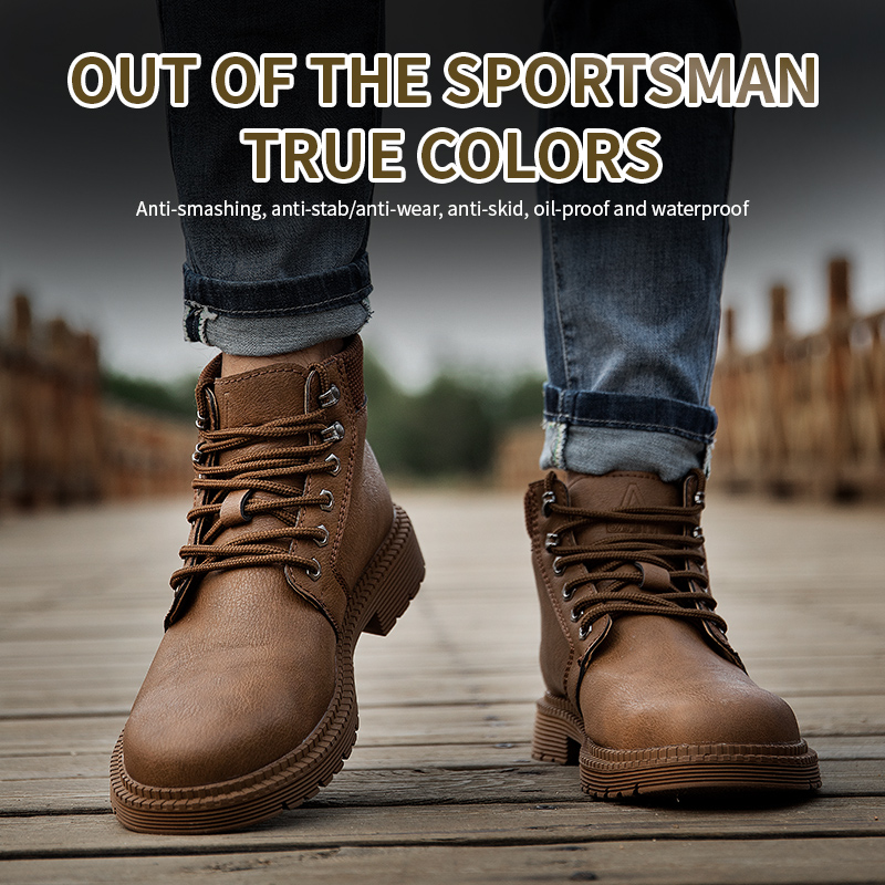 Waterproof Work Boots Steel To - Sewing Nylon ulasan dan harga