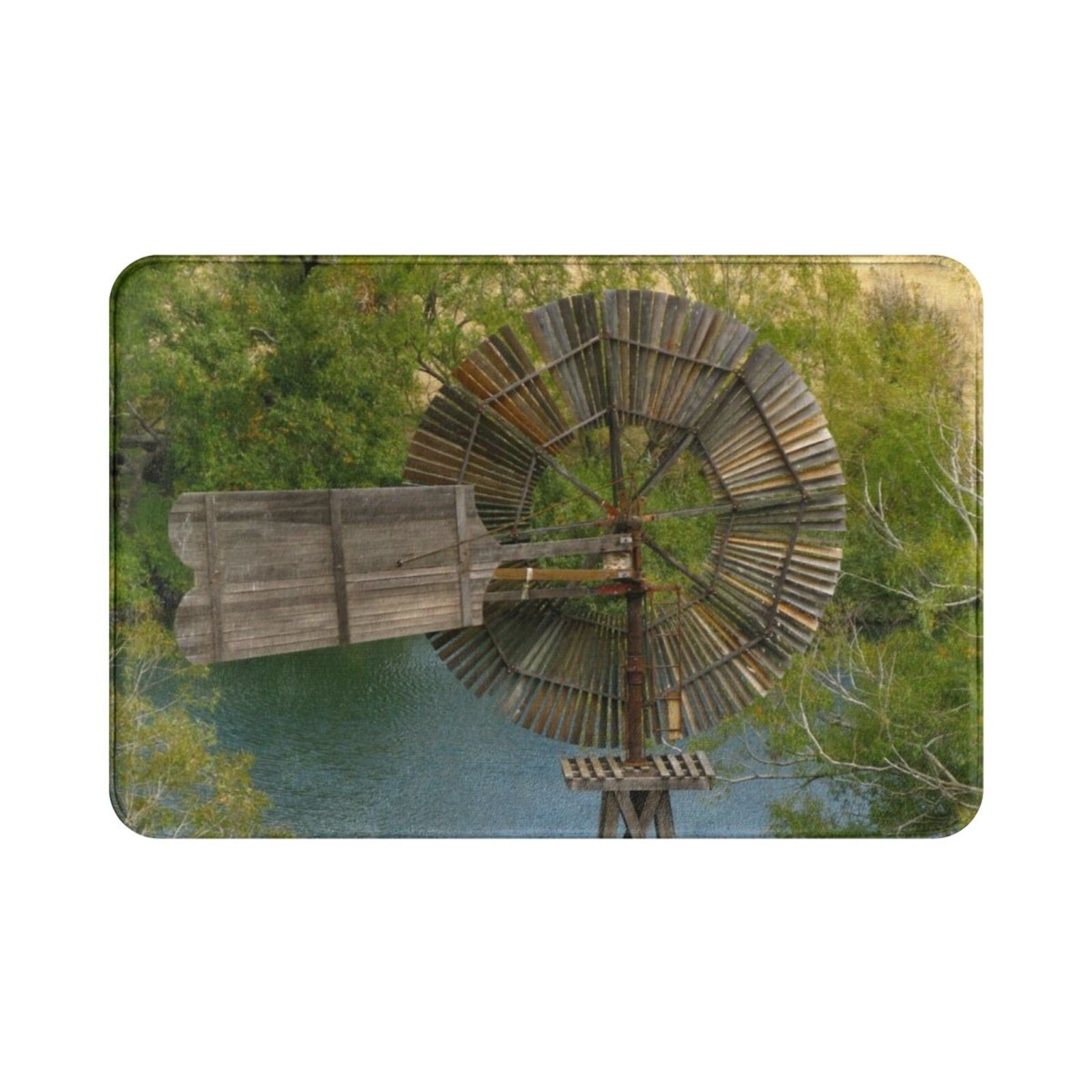 Wooden Windmill Carpet Mat Rug - Century Textile & Sewing Supply Hours ulasan dan harga