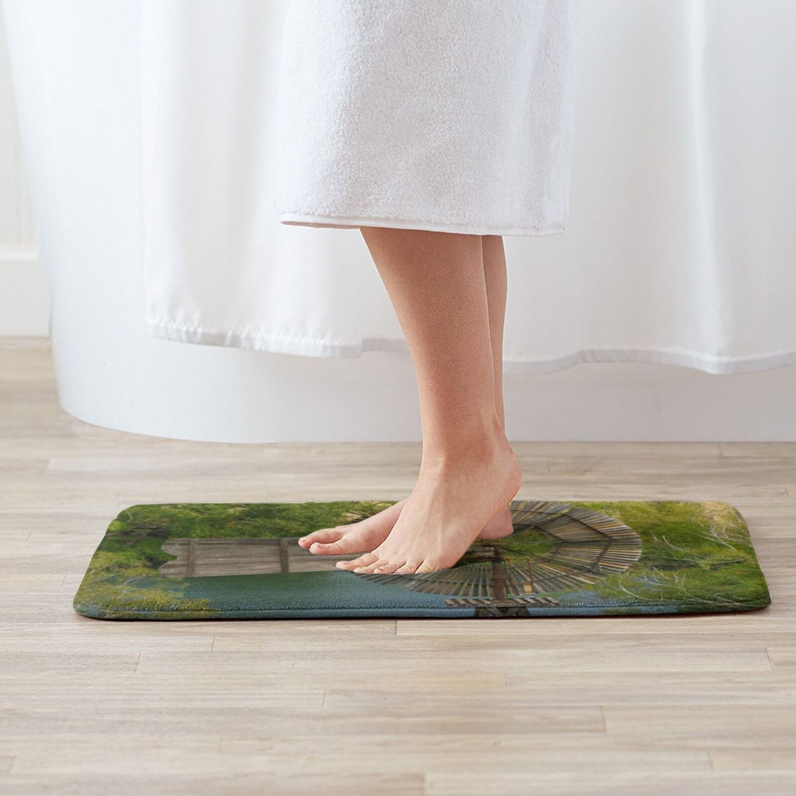Wooden Windmill Carpet Mat Rug - Century Textile & Sewing Supply Hours ulasan dan harga