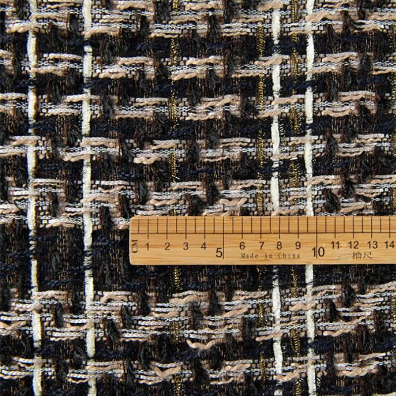 50x145cm Black And White Yarn- - Sewing Tweed ulasan dan harga