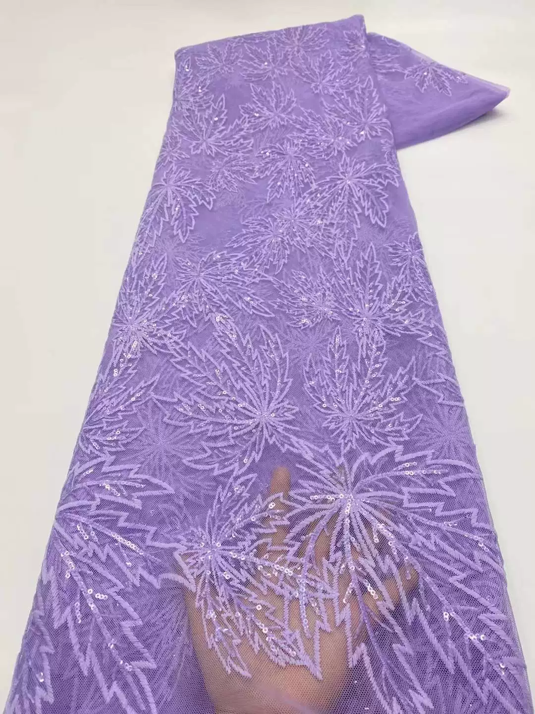 5yard Sequin nail bead maple l - Sewing Embroidery Fabric ulasan dan harga