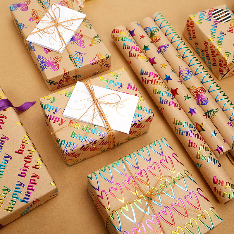 43x300cm Happy Birthday Valent - Pattern Tissue Paper ulasan dan harga