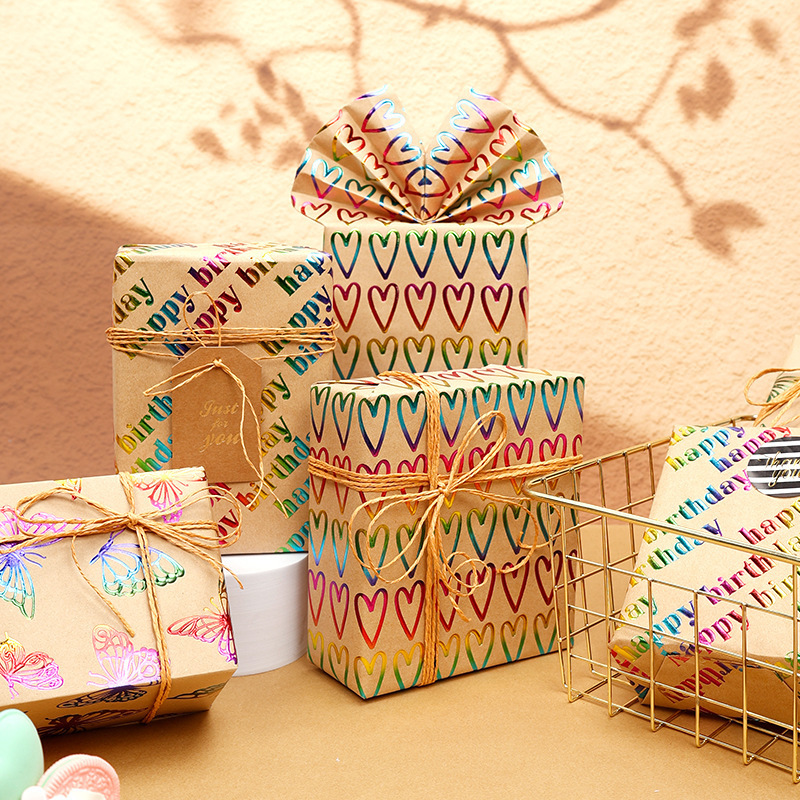 43x300cm Happy Birthday Valent - Pattern Tissue Paper ulasan dan harga