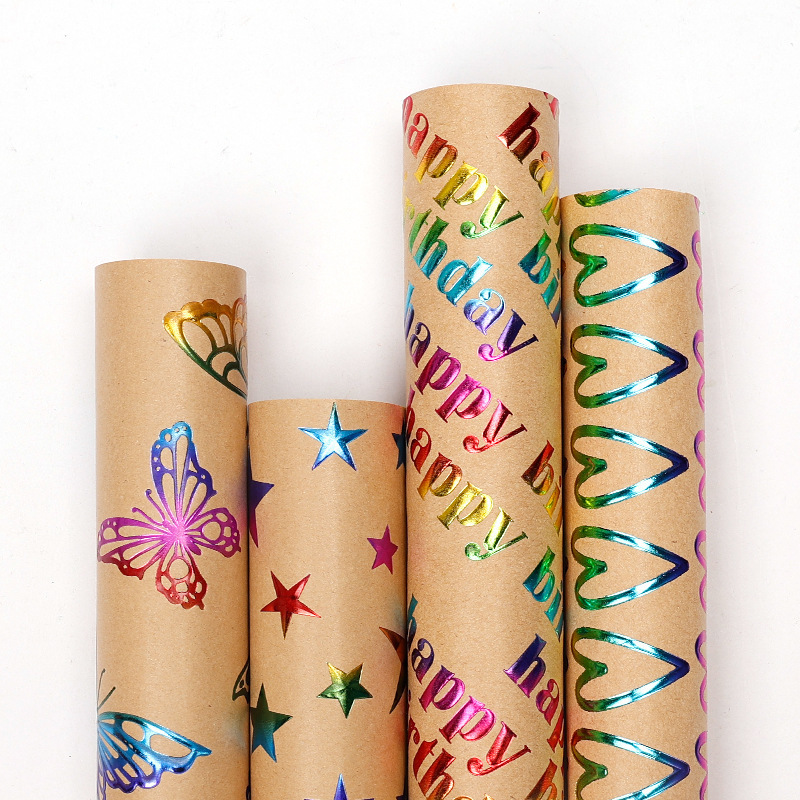 43x300cm Happy Birthday Valent - Pattern Tissue Paper ulasan dan harga