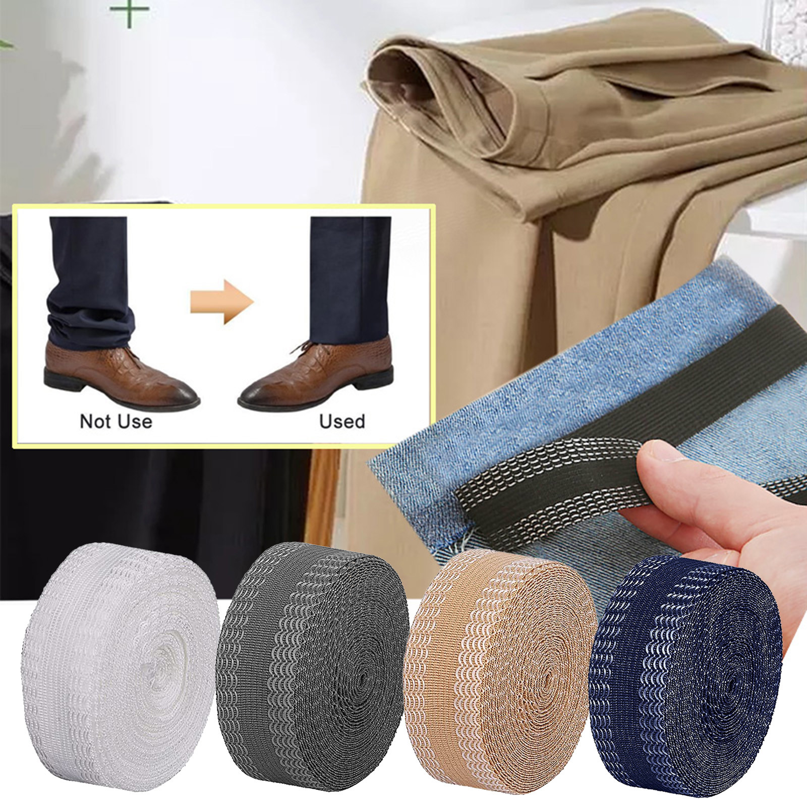 Pants Edge Shorten Self-Adhesi - Interfacing Iron On ulasan dan harga