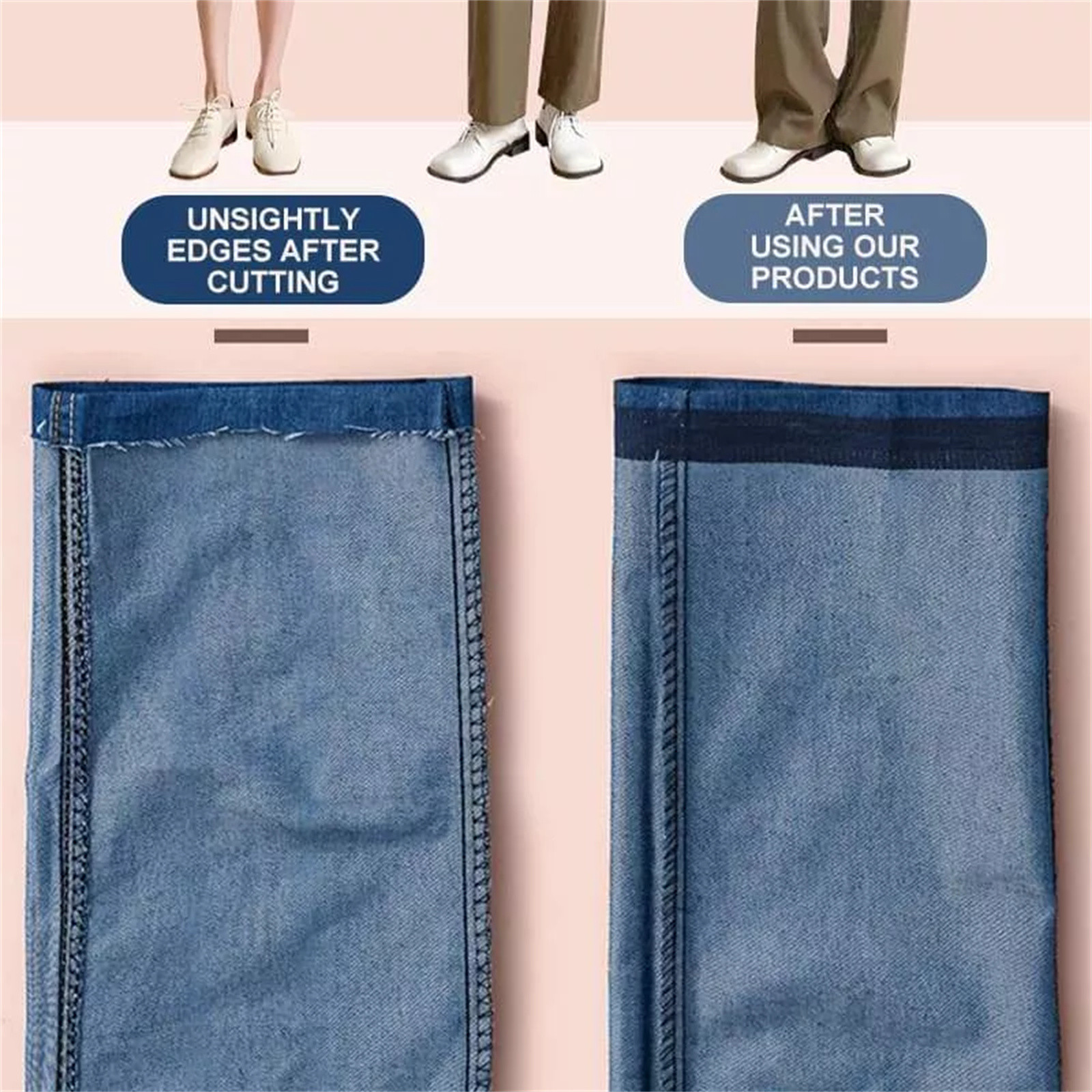Pants Edge Shorten Self-Adhesi - Interfacing Iron On ulasan dan harga