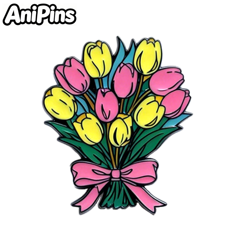 AniPins Bouquet Flowers Strawb - Sewing Labels ulasan dan harga