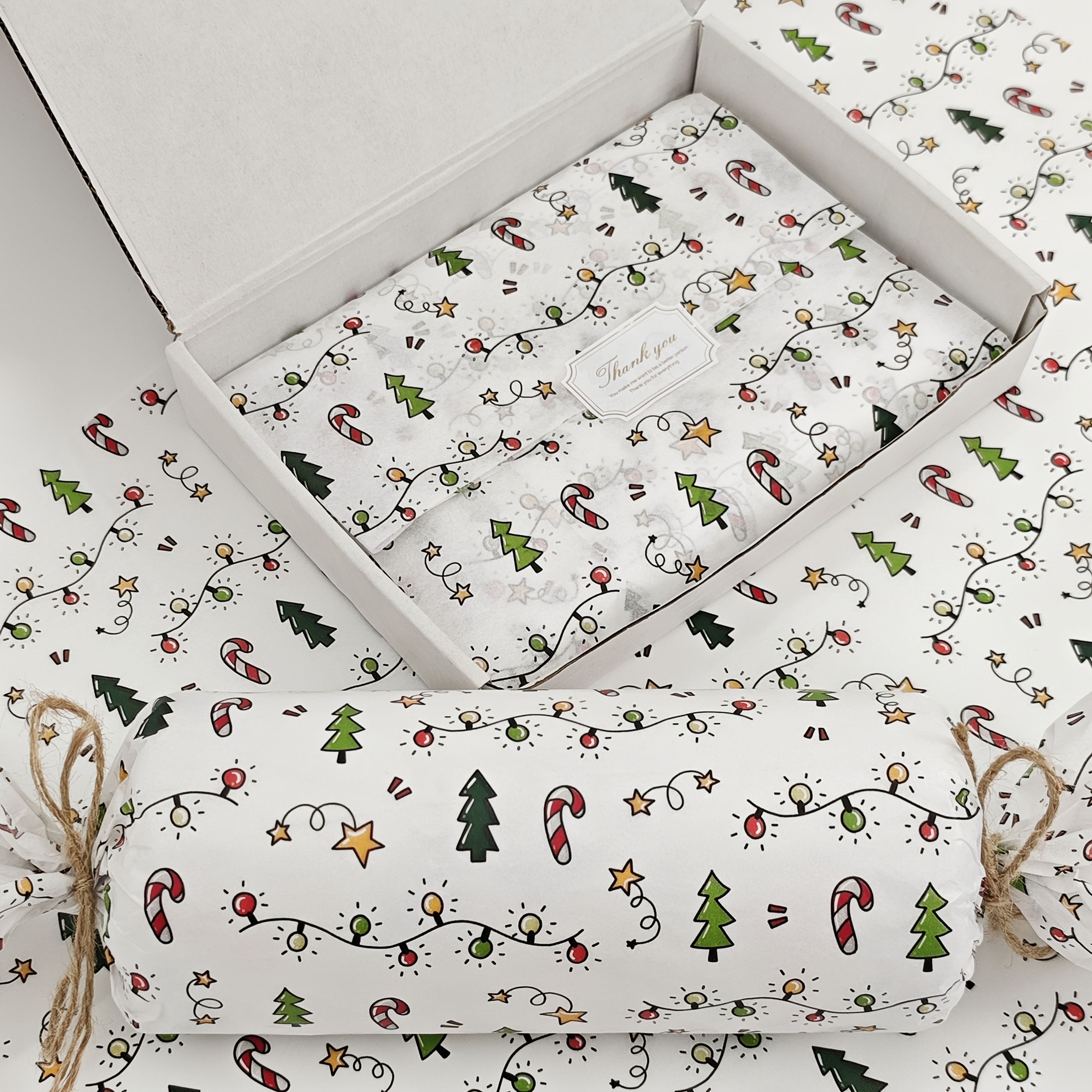10/20 Sheets of Christmas Lant - Pattern Tissue Paper ulasan dan harga