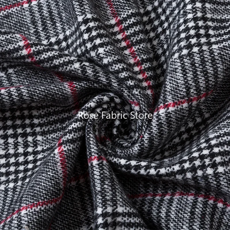 1 Meter Classic Woolen Houndst - Sewing Tweed ulasan dan harga