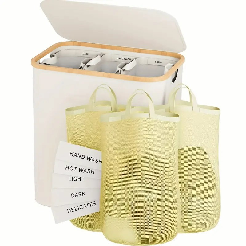 Foldable Bamboo Dirty Clothes  - Sewing Labels ulasan dan harga