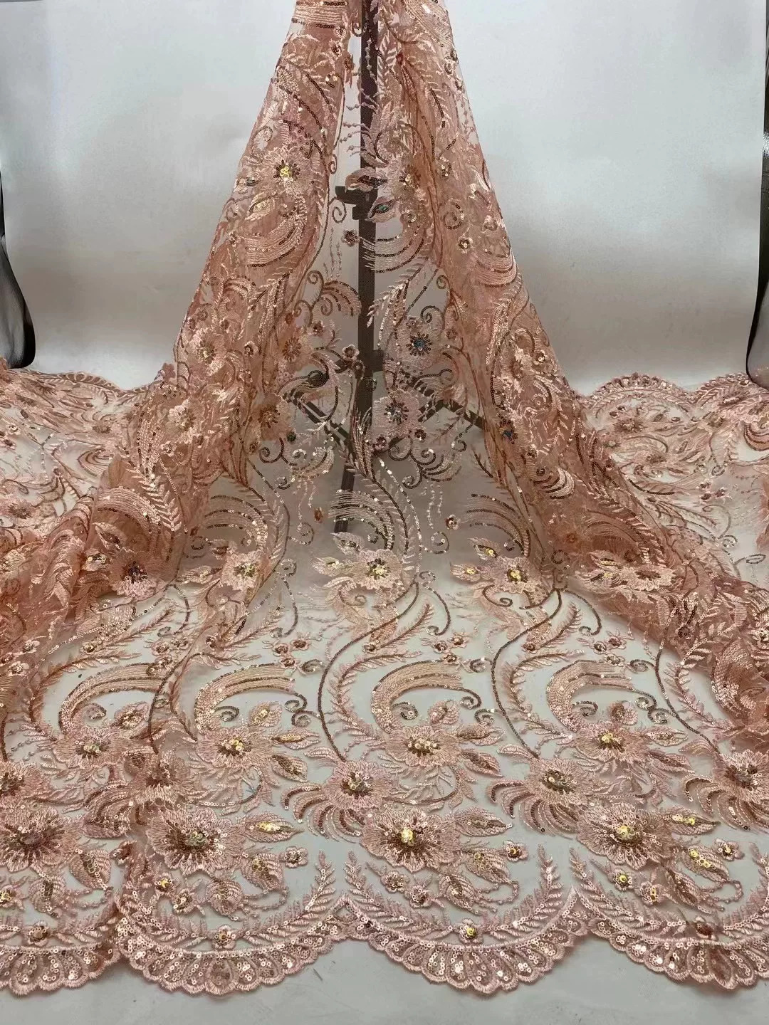 5yard soft lace Fabric Multi c - Sewing Embroidery Fabric ulasan dan harga