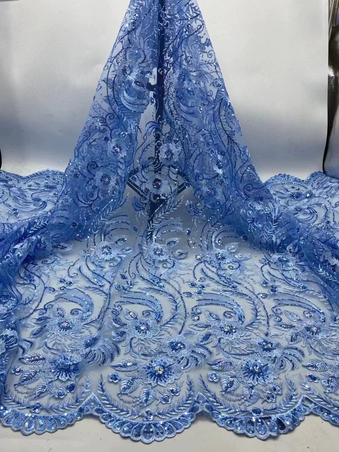 5yard soft lace Fabric Multi c - Sewing Embroidery Fabric ulasan dan harga