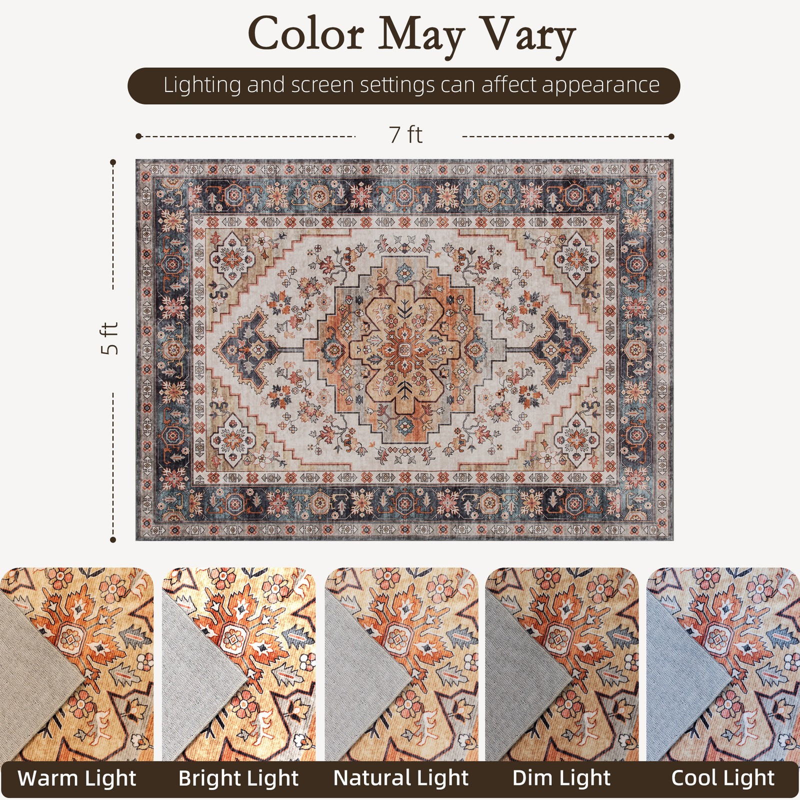 Area Rug 5x7, Machine Washable - Century Textile & Sewing Supply Hours ulasan dan harga