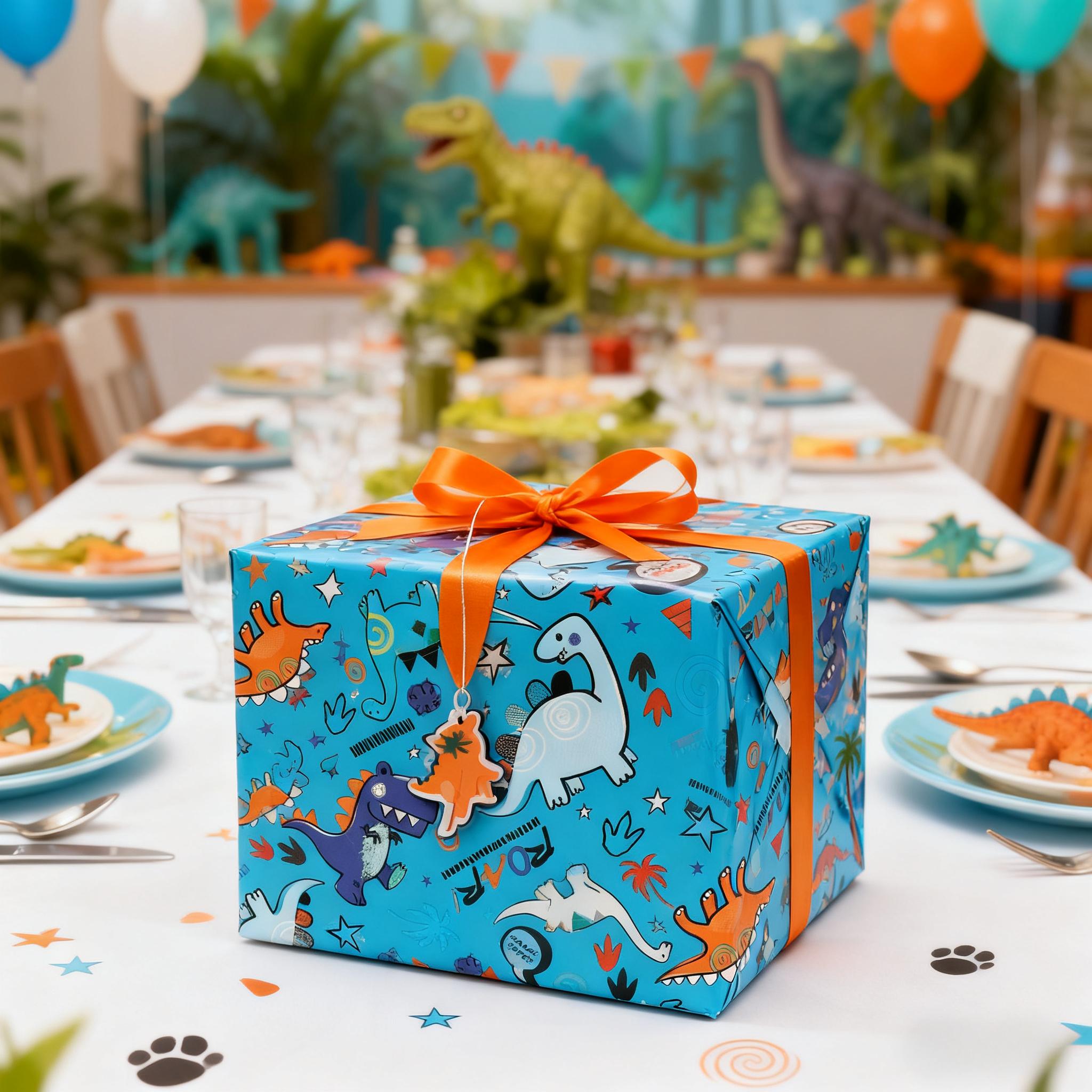 1 Roll Blue Gift Wrapping Pape - Pattern Tissue Paper ulasan dan harga