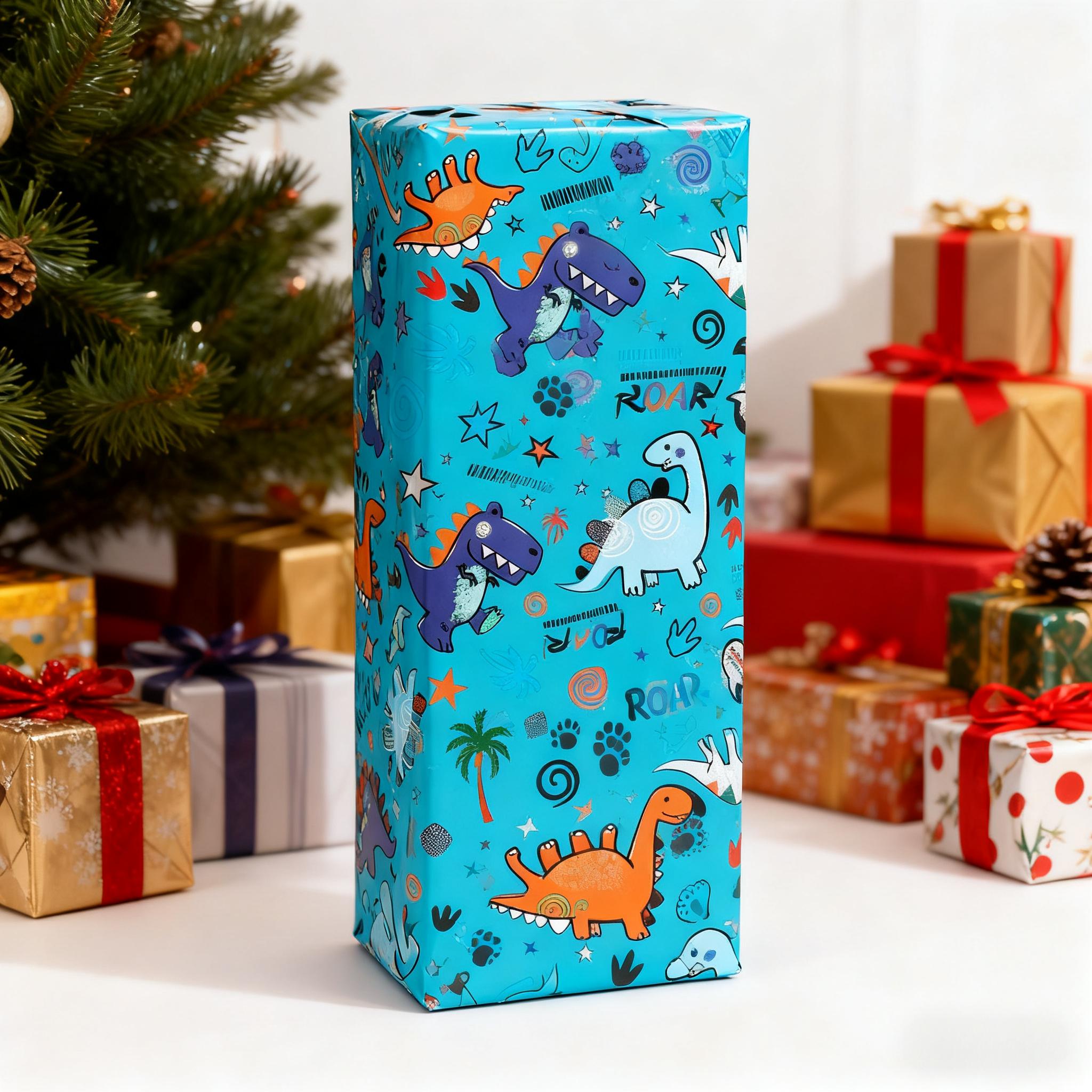 1 Roll Blue Gift Wrapping Pape - Pattern Tissue Paper ulasan dan harga