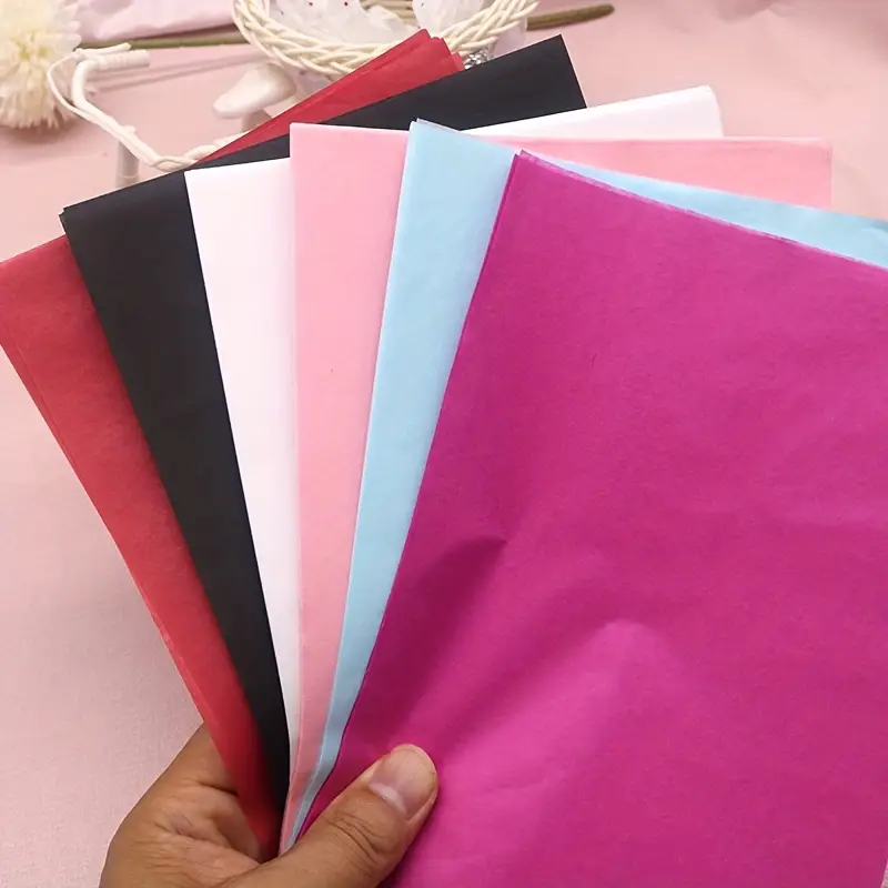 10Pcs 50*66cm Color Tissue Pap - Pattern Tissue Paper ulasan dan harga