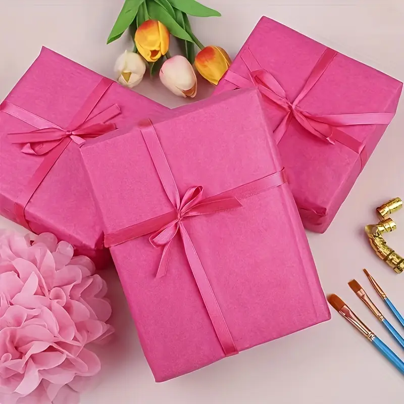 10Pcs 50*66cm Color Tissue Pap - Pattern Tissue Paper ulasan dan harga