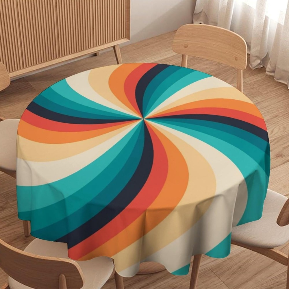 Vintage Groovy Swirl Round Tab - Century Textile & Sewing Supply Hours ulasan dan harga