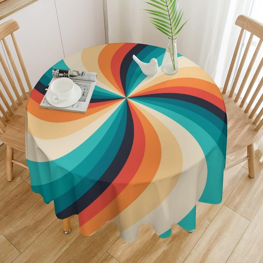 Vintage Groovy Swirl Round Tab - Century Textile & Sewing Supply Hours ulasan dan harga