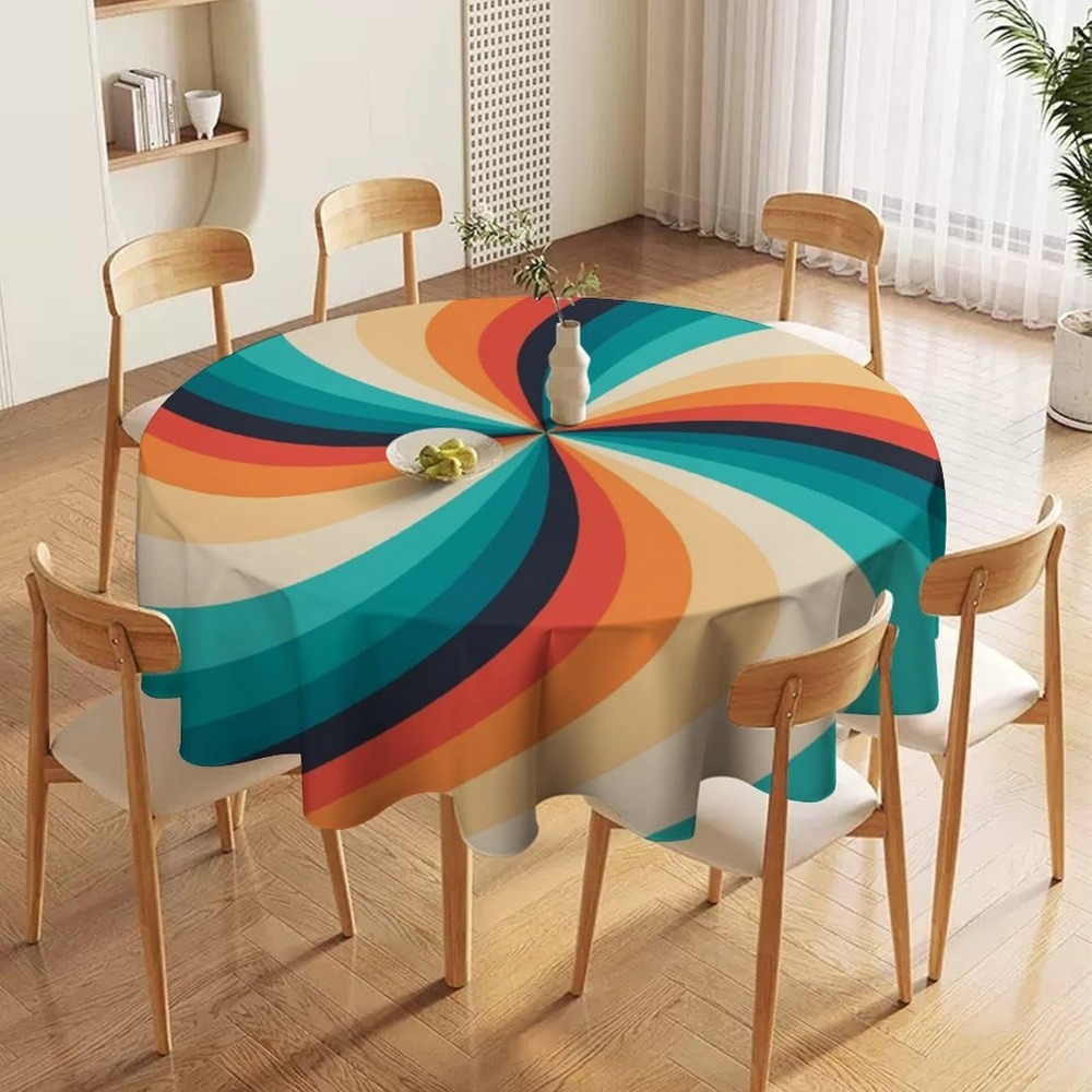 Vintage Groovy Swirl Round Tab - Century Textile & Sewing Supply Hours ulasan dan harga