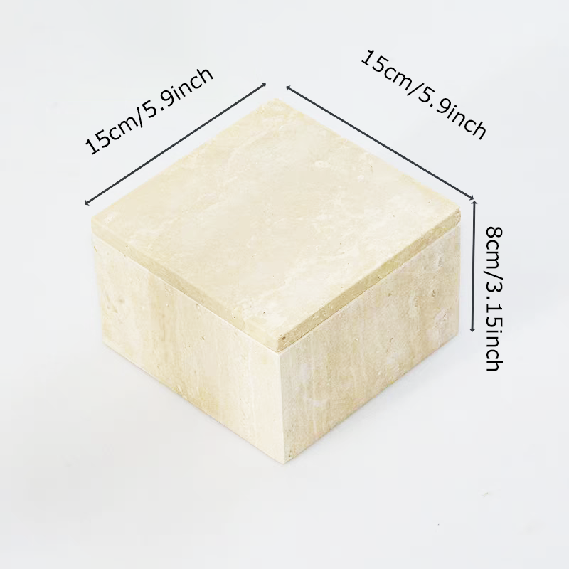 Natural Marble Storage Contain - Sewing Cotton ulasan dan harga