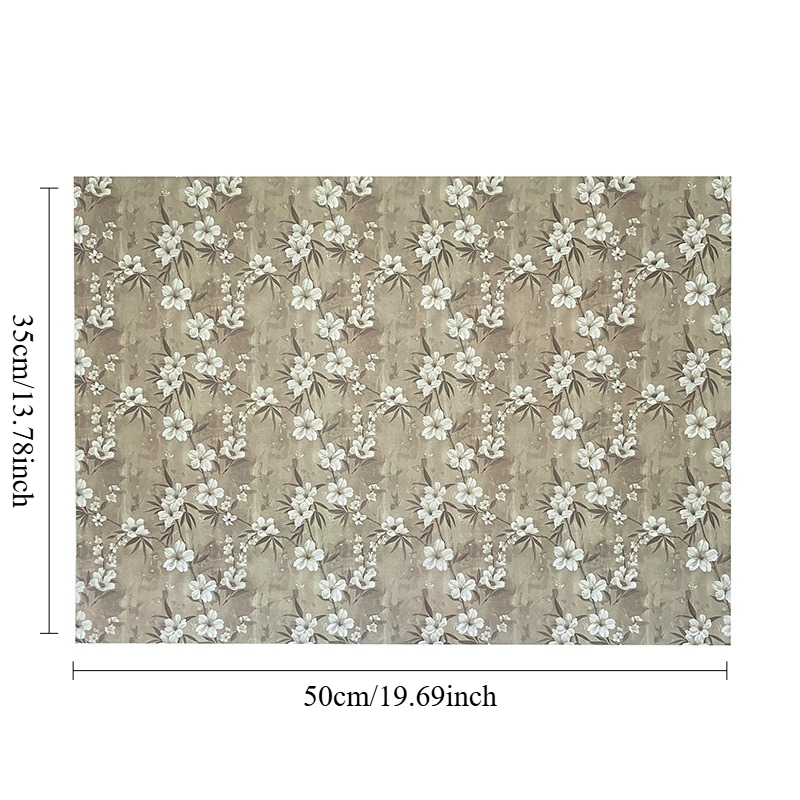 10/25pcs of Brown Apricot Blos - Pattern Tissue Paper ulasan dan harga
