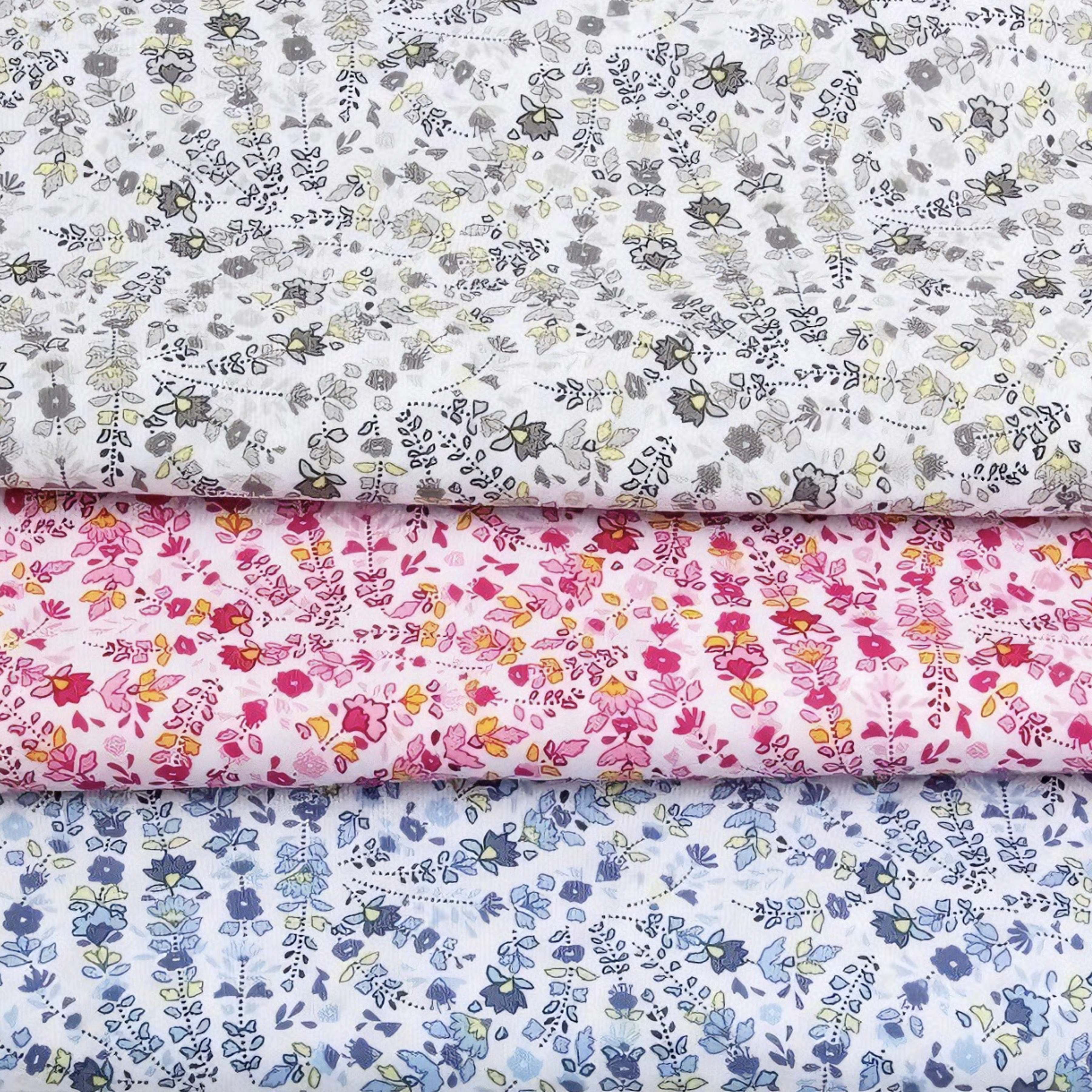 Vintage Floral Printed Fabric  - Vintage Sewing Textile ulasan dan harga