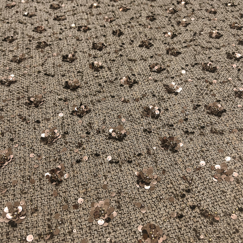 1 yard Heavy industry sequin e - Sewing Embroidery Fabric ulasan dan harga